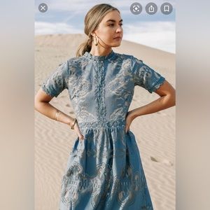 Bohme Blue Midi Dress